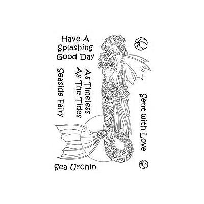 The Card Hut Mythical Creatures Clear Stamps - Sea Urchin